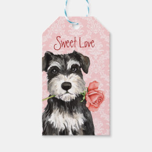 Valentine-RoseminiSchnauzer Geschenkanhänger