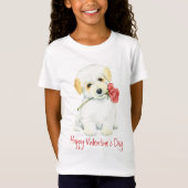 Valentine-Rosen-Baumwolle de Tulear T-Shirt (Vorderseite)