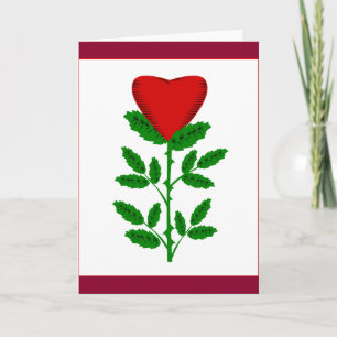Valentine-Rosen-leere Karte