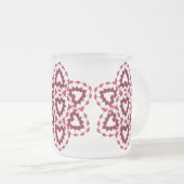 Valentine-Rosen-mattierte Tasse (VorderseiteRechts)