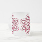 Valentine-Rosen-mattierte Tasse (Vorderseite Links)
