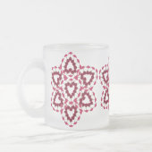 Valentine-Rosen-mattierte Tasse (Links)