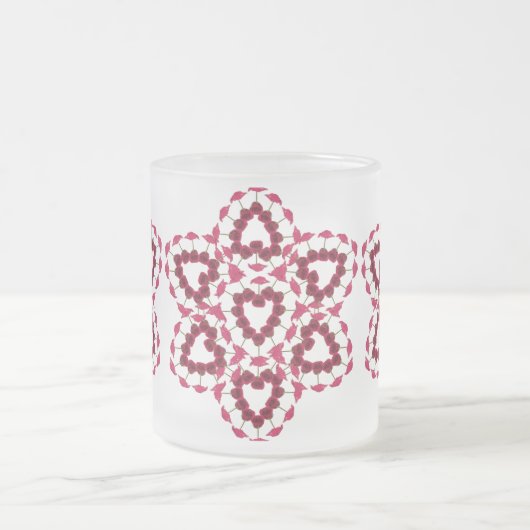 Valentine-Rosen-mattierte Tasse (Mittel)