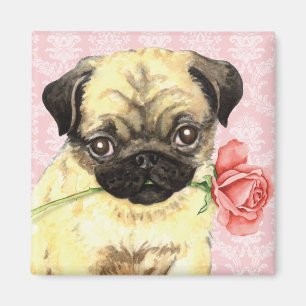 Valentine-Rosen-Mops Magnet