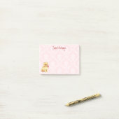 Valentine-Rosen-Spitz Post-it Klebezettel (Auf Schreibtisch)