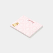 Valentine-Rosen-Spitz Post-it Klebezettel (angewinkelt)