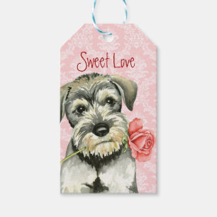 Valentine-RosestandardSchnauzer Geschenkanhänger