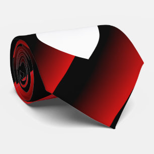 Valentine Rot und Schwarz Ombre Diagonal Stripes Krawatte