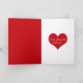 Valentine Rote Rose Karte (Innenseite)