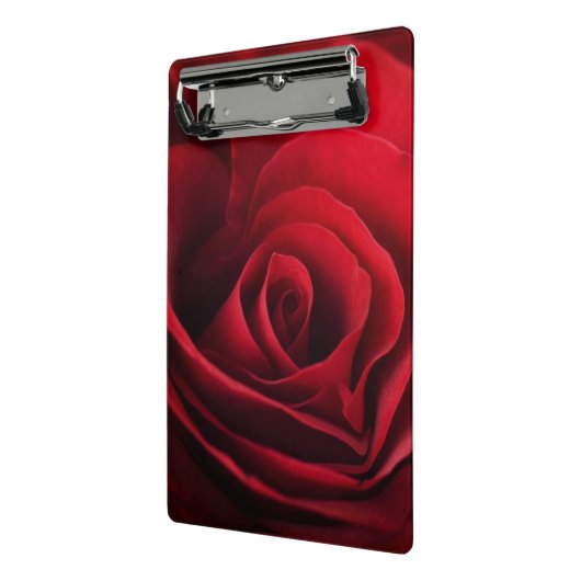 Valentine-Rote Rose Mini Klemmbrett (Gewinkelt2)