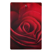 Valentine-Rote Rose Mini Klemmbrett (Rückseite)