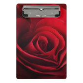 Valentine-Rote Rose Mini Klemmbrett (Vorderseite)