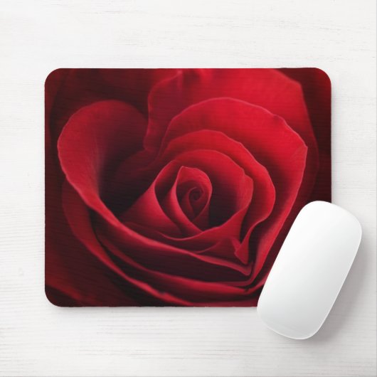 Valentine-Rote Rose Mousepad (Mit Mouse)