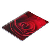 Valentine-Rote Rose Notizblock (Linke Seite)