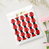 Valentine rote Rosen blumengestreift Geschenktütchen (Versiegelt)
