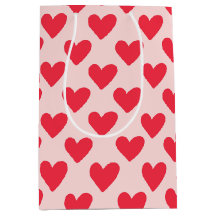 Valentine rotes und rosa Herzmuster