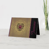 Valentine Ruby Feiertagskarte (Vorderseite)