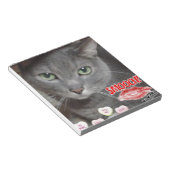 Valentine Russian Blue Cat Notizblock (angewinkelt)