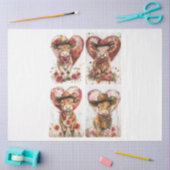 Valentine Rustikale Highlander Seidenpapier (Basteln)