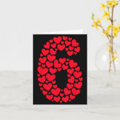 Valentine’s Day 67 Filled With Heart Funny Six Sev Karte (Gelbe Blume)