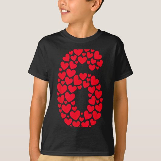 Valentine’s Day 67 Filled With Heart Funny Six Sev T-Shirt (Vorderseite)