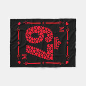 Valentine’s Day 67 Filled With Hearts Card Six Sev Fleecedecke (Vorderseite (Horizontal))