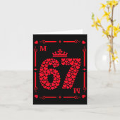 Valentine’s Day 67 Filled With Hearts Card Six Sev Karte (Gelbe Blume)