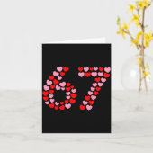 Valentine’s Day 67 Meme 67th Birthday 6 7 Valentin Karte (Gelbe Blume)