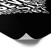 Valentine’s Day 67 Meme 67th Birthday 6 7 Valentin Poster (Ecke)