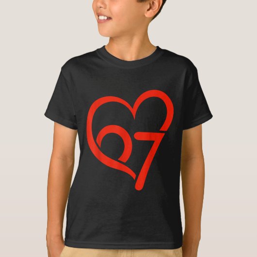 Valentine’s Day 67 Meme 67th Birthday 6 7 Valentin T-Shirt (Vorderseite)