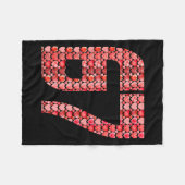 Valentine’s Day 67 Meme Filled With Hearts Funny S Fleecedecke (Vorderseite (Horizontal))