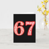 Valentine’s Day 67 Meme Filled With Hearts Funny S Karte (Gelbe Blume)