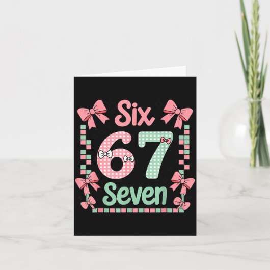 Valentine’s Day 67 Meme Filled With Hearts Funny S Karte (Vorderseite)