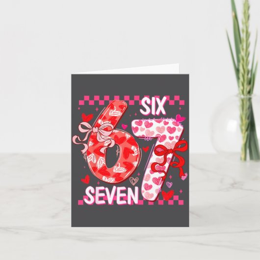 Valentine’s Day 67 Meme Happy Valentines Day Funny Karte (Vorderseite)