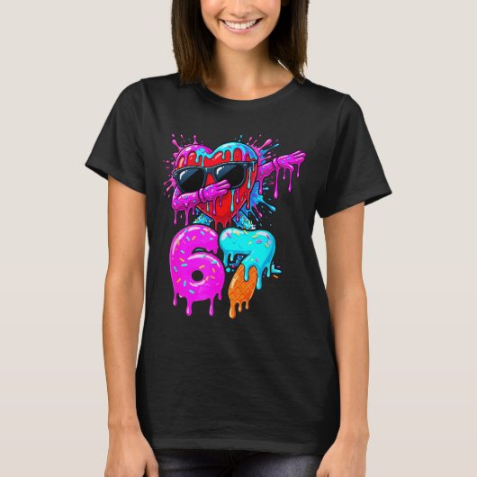 Valentine’s Day 67 Six Seven 6 7 Valentine Dabbing T-Shirt (Vorderseite)