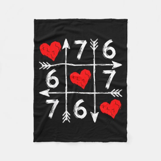 Valentine’s Day 67 Six Seven Meme Love 6 7 Heart C Fleecedecke (Vorderseite)