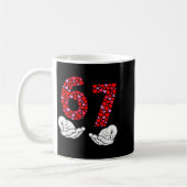 Valentine’s Day 6-7 Meme Six Seven 6 7 Valentine H Kaffeetasse (Links)