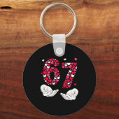 Valentine’s Day 6-7 Meme Six Seven 6 7 Valentine H Schlüsselanhänger (Vorderseite)