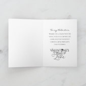 Valentine’s Day Calligraphy Photo Collage Karte (Innenseite)