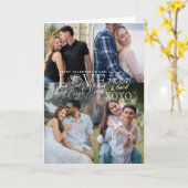 Valentine’s Day Calligraphy Photo Collage Karte (Gelbe Blume)