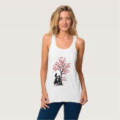 Valentine’s Day Couple Gift – Women’s Flowy Tank (Vorderseite Vollansicht)