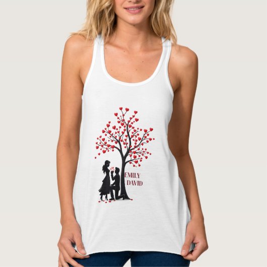 Valentine’s Day Couple Gift – Women’s Flowy Tank (Vorderseite)