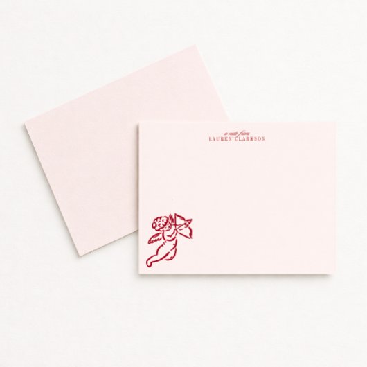 Valentine’s Day Cupid Note Card Einladung