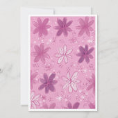 Valentine’s Day flower card  Einladung (Rückseite)