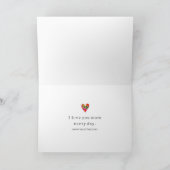 Valentine’s Day for Husband - Floral Hearts Love Karte (Innenseite)