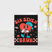 Valentine’s Day Funny 67 Six Seven Burh 6 7 Valent Karte (Gelbe Blume)