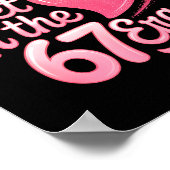 Valentine’s Day Funny 67 Six Seven Burh 6 7 Valent Poster (Ecke)