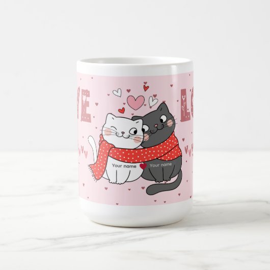 Valentine’s Day Gift for Cat Moms & Cat Dads Kaffeetasse (Mittel)