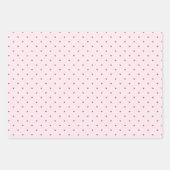 Valentine’s Day Girly Soft Red Pink Heart Pattern Geschenkpapier Set (Vorderseite)