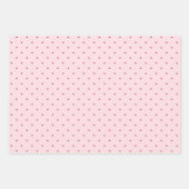 Valentine’s Day Girly Soft Red Pink Hearts Pattern Geschenkpapier Set (Vorderseite 2)